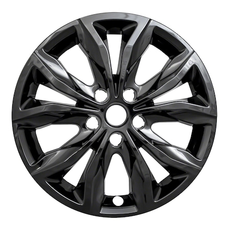 Coast2Coast 17", 5 Split Spoke, Gloss Black, Plastic, Set Of 4 IWCIMP440BLK